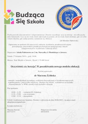 Ona marzy o szkołach, do których i uczniowie i nauczyciele będą chodzić z radością