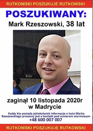 Marek Rzeszowski zniknął wraz z Oplem Mocca wypożyczonym 15 października 2020 w Alicante. Rutkowski ujawnia kolejne szczegóły dotyczące zaginięcia Polaka.