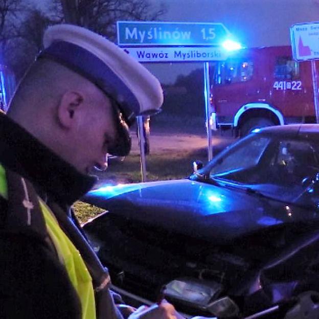 Niebezpieczna kolizja w Myślinowie mogła się skończyć fatalnie dla 3 osób