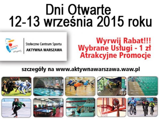 Weekend w ośrodkach SCS „Aktywna Warszawa”
