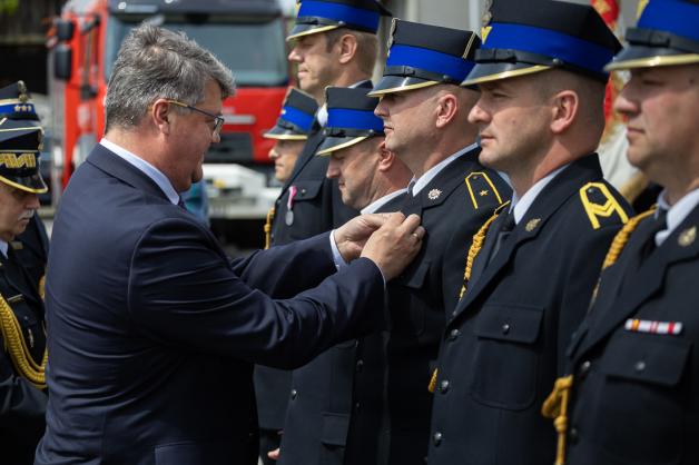 Dzień Strażaka w Płocku - uroczystość z udziałem wiceministra Macieja Wąsika